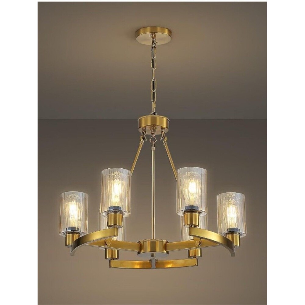 Virelite 6- Light Hexagonal Chandelier